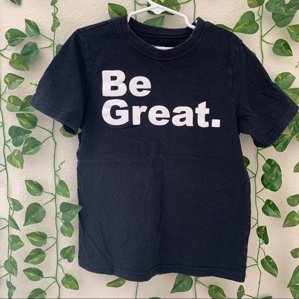 4/20 Kids “Be Great” black short sleeve shirt